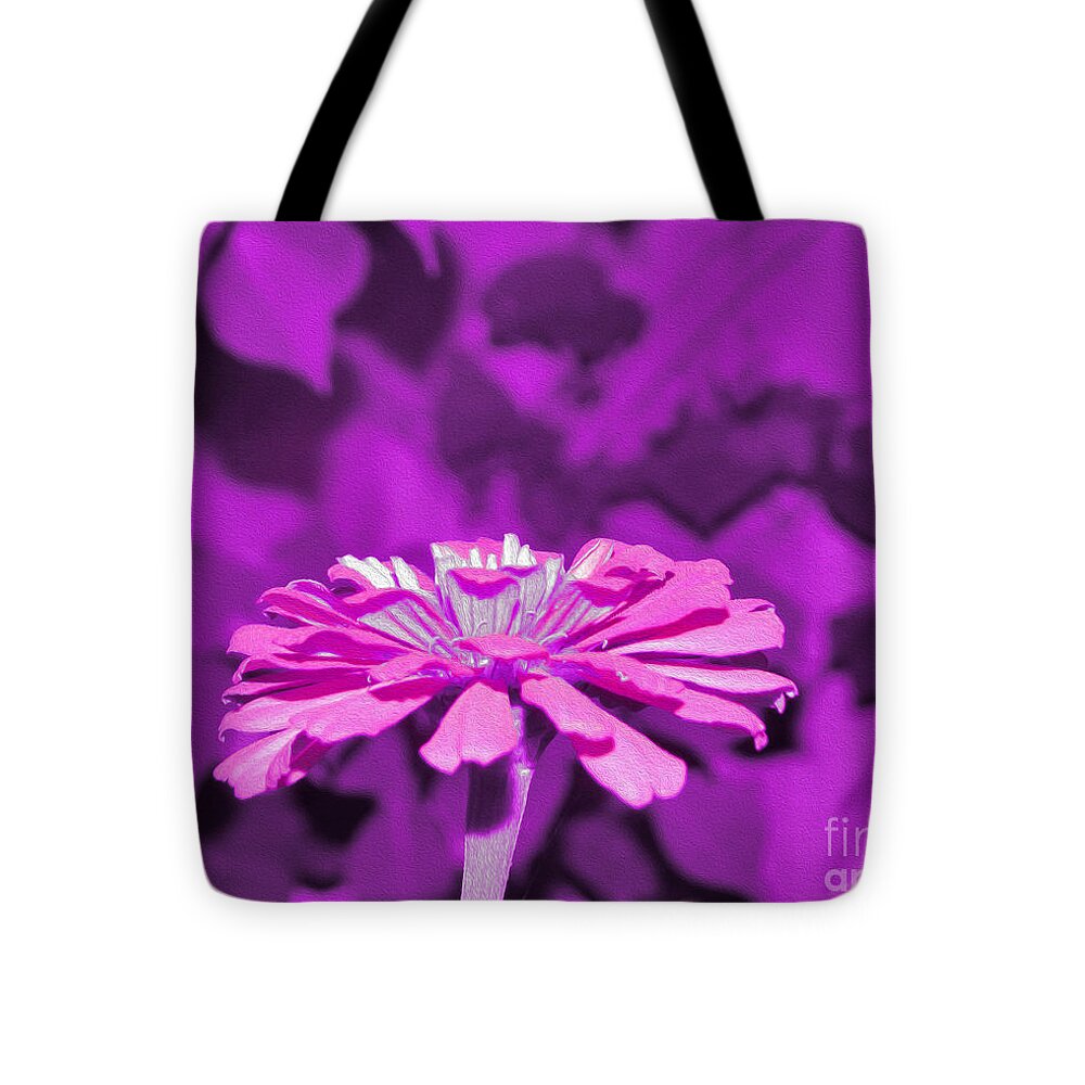 Purple Art Flower - Tote Bag