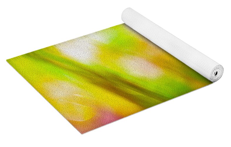 Purple Flowers with a Water Drop - Yoga Mat