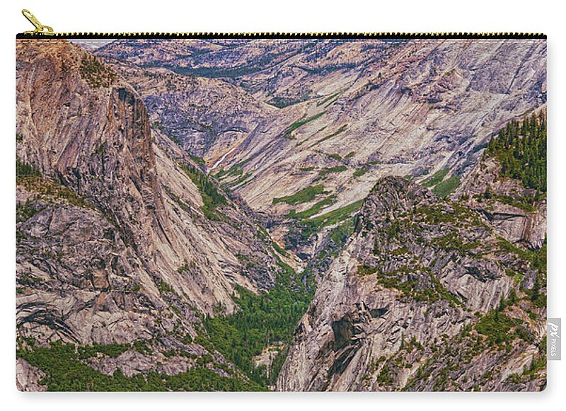Rocky area from Glacier Point in Yosemite National Park - Zip Pouch
