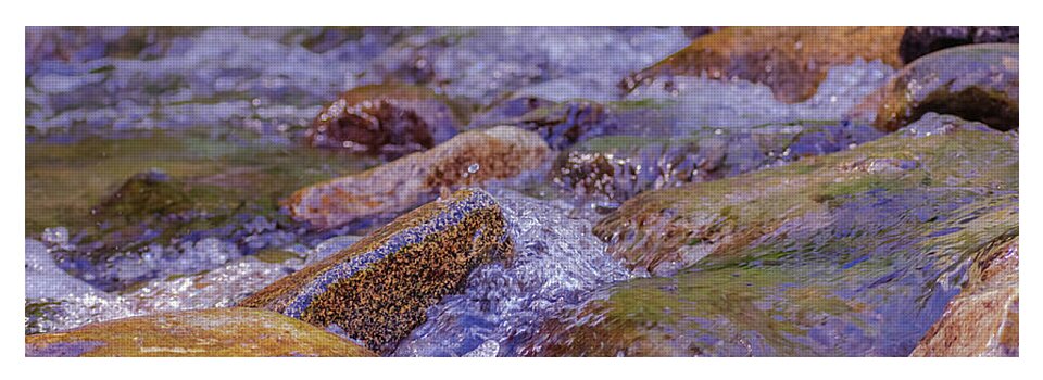 Rushing River and Rocks - Yoga Mat