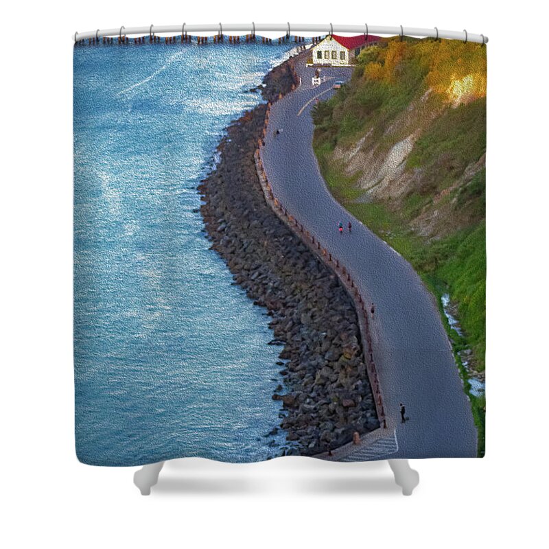 San Francisco Bay Road - Shower Curtain