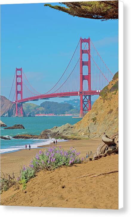 San Francisco Golden Gate at Baker Beach - Canvas Print