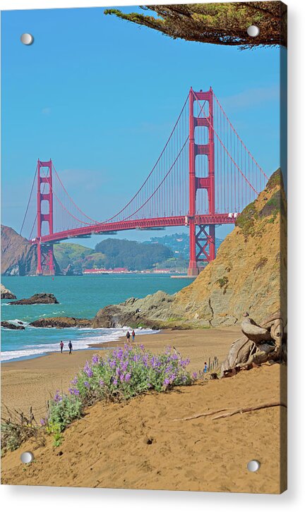 San Francisco Golden Gate at Baker Beach - Acrylic Print