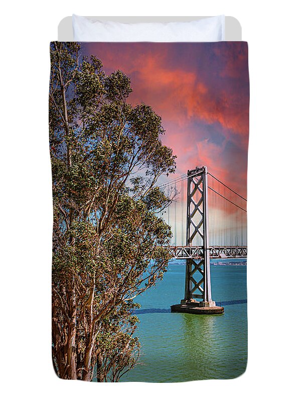 San Francisco Oakland Bay Bridge 2 - Duvet Cover