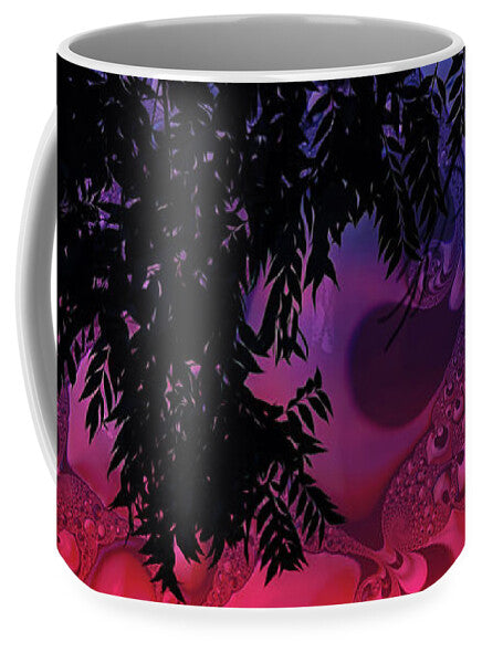 Silhouette Leaves and Nature Abstract - Mug