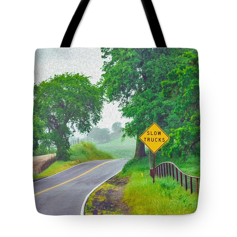 Slow Trucks - Nature California Landscape - Tote Bag