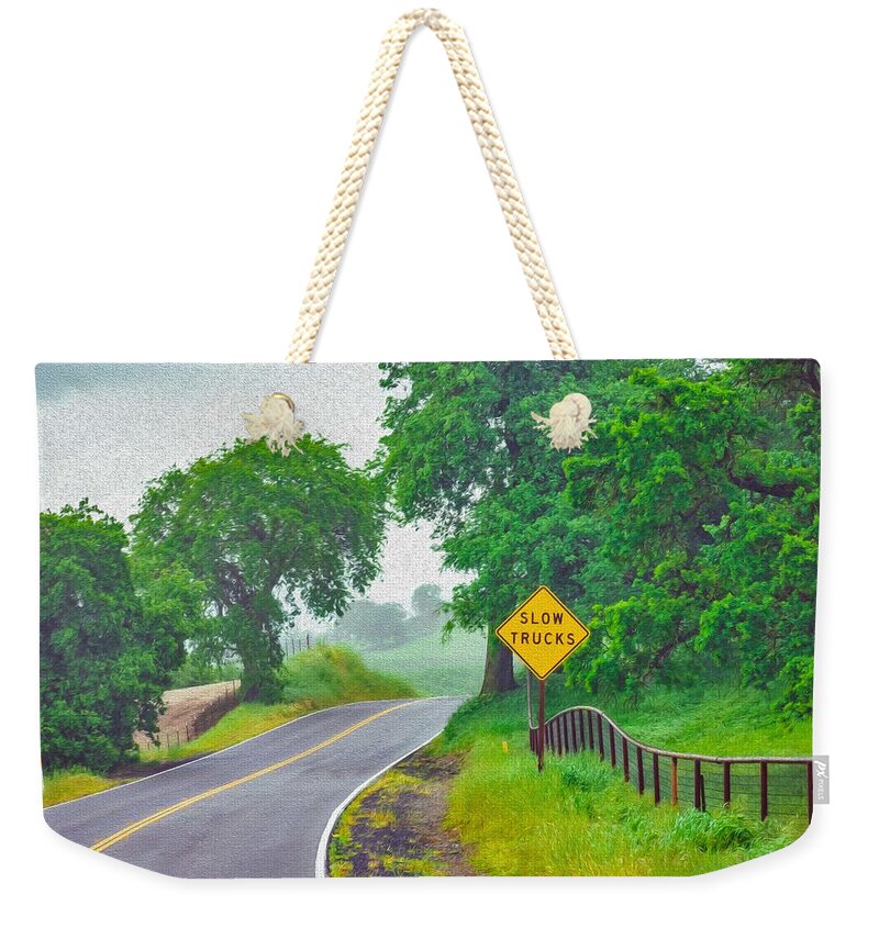 Slow Trucks - Nature California Landscape - Weekender Tote Bag