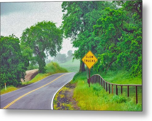 Slow Trucks - Nature California Landscape - Metal Print