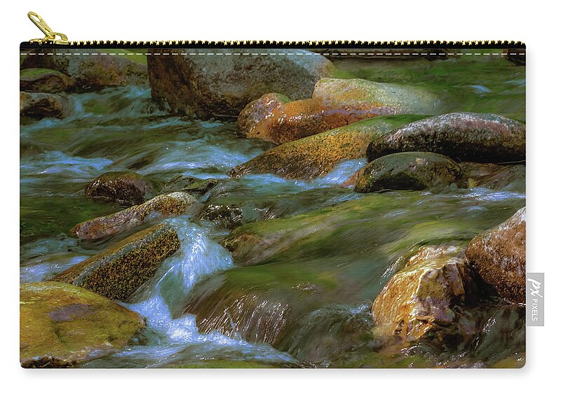 Smooth Paint Rushing Waters - Zip Pouch