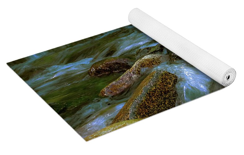 Smooth Paint Rushing Waters - Yoga Mat