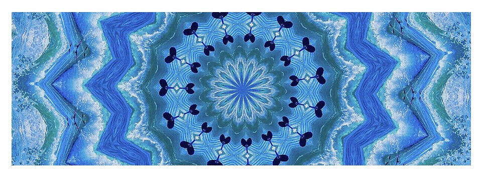 Soft colors hearts mandala - Yoga Mat