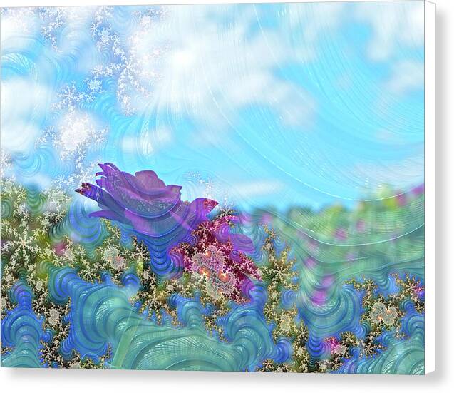 Soft Design Of a Flower Garden - Canvas Print