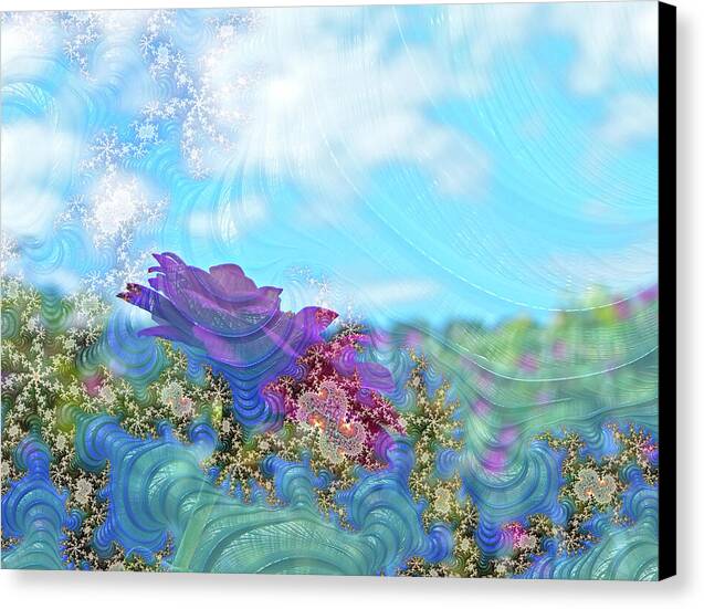 Soft Design Of a Flower Garden - Canvas Print