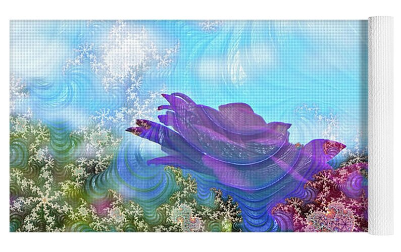 Soft Design Of a Flower Garden - Yoga Mat