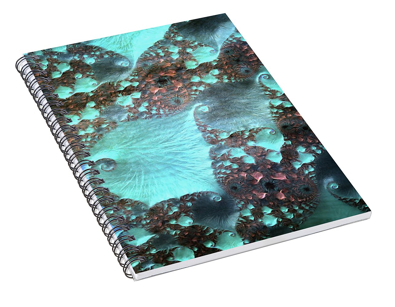 Spirals of Blues - Spiral Notebook