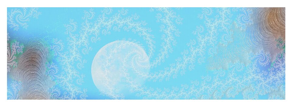 Spirals of White into the Moon and Sky - Yoga Mat
