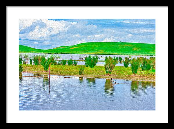 Stanislaus Reservoir Landscape - Framed Print