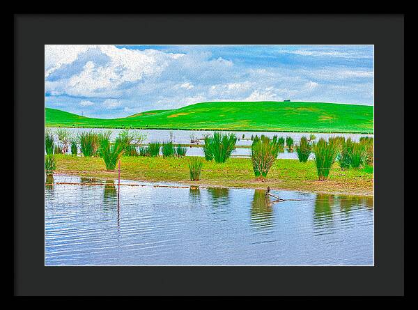 Stanislaus Reservoir Landscape - Framed Print