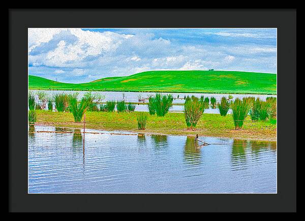 Stanislaus Reservoir Landscape - Framed Print