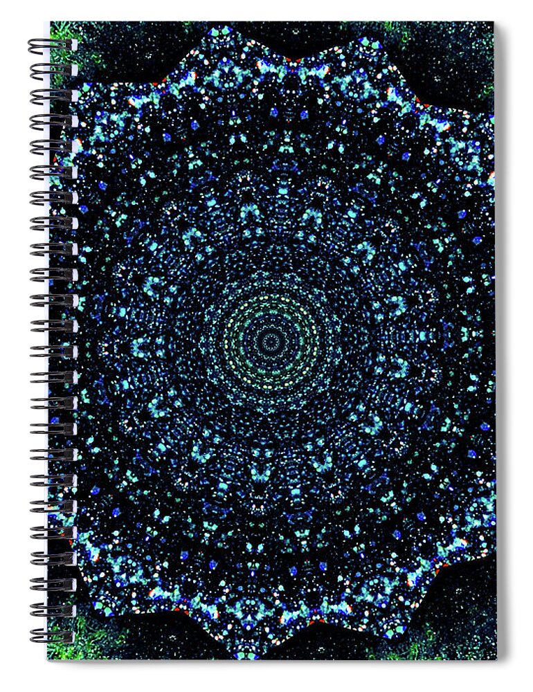 Starry Night Mandala - Spiral Notebook