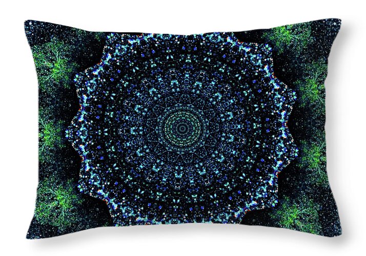 Starry Night Mandala - Throw Pillow