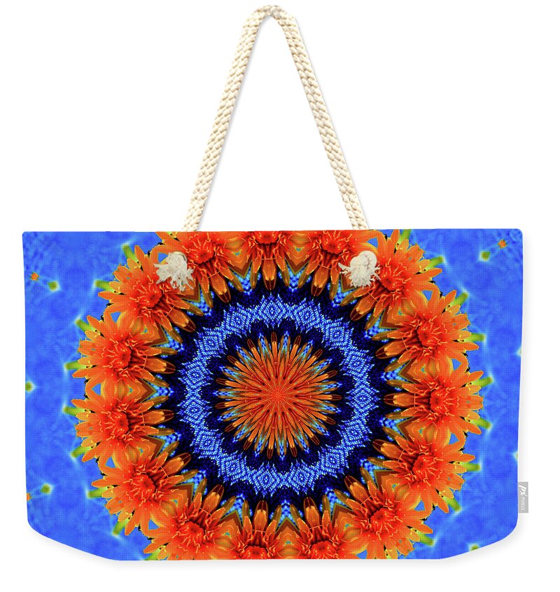 Summer Flowers Artistic Mandala - Weekender Tote Bag