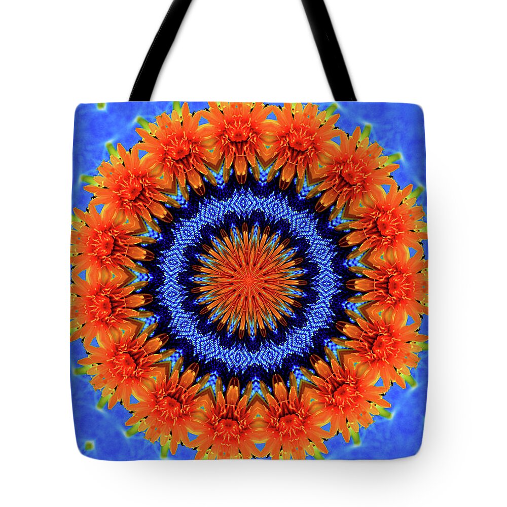 Summer Flowers Artistic Mandala - Tote Bag