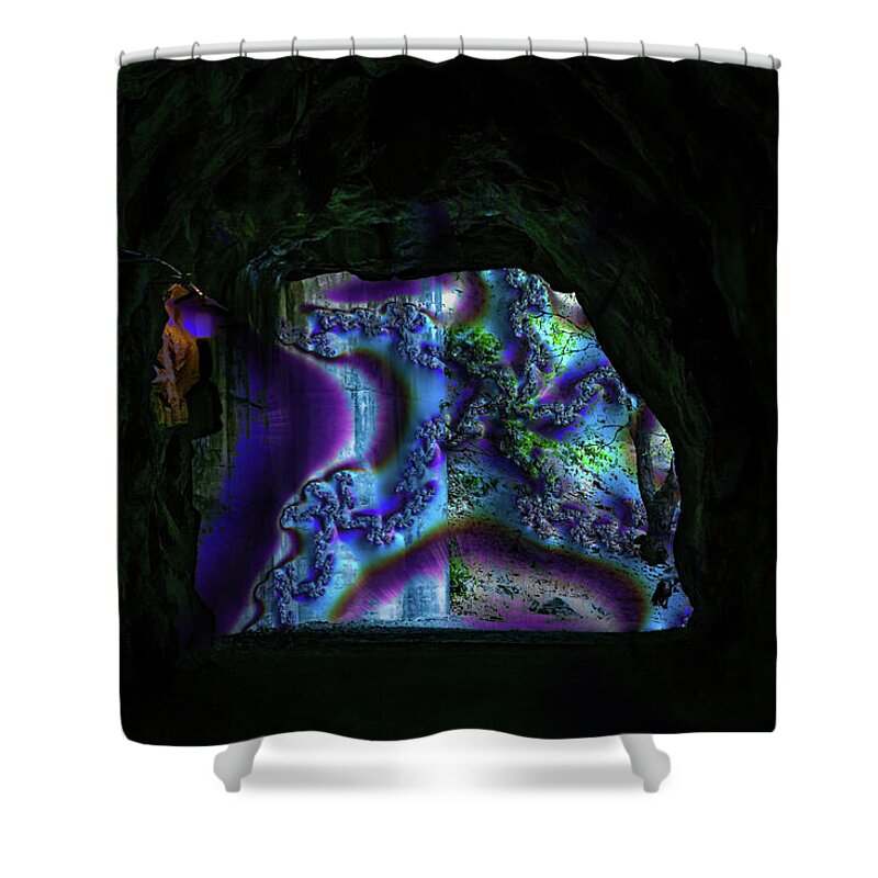 Through the cave out of the Matrix - Shower Curtain