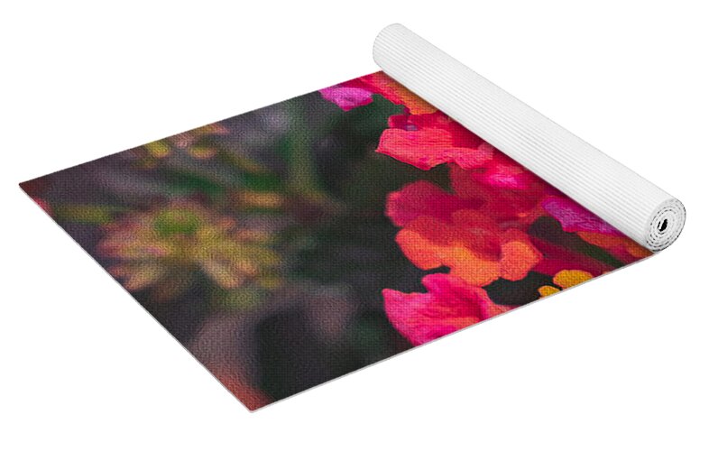 Tiny Flowers Landscape - Yoga Mat