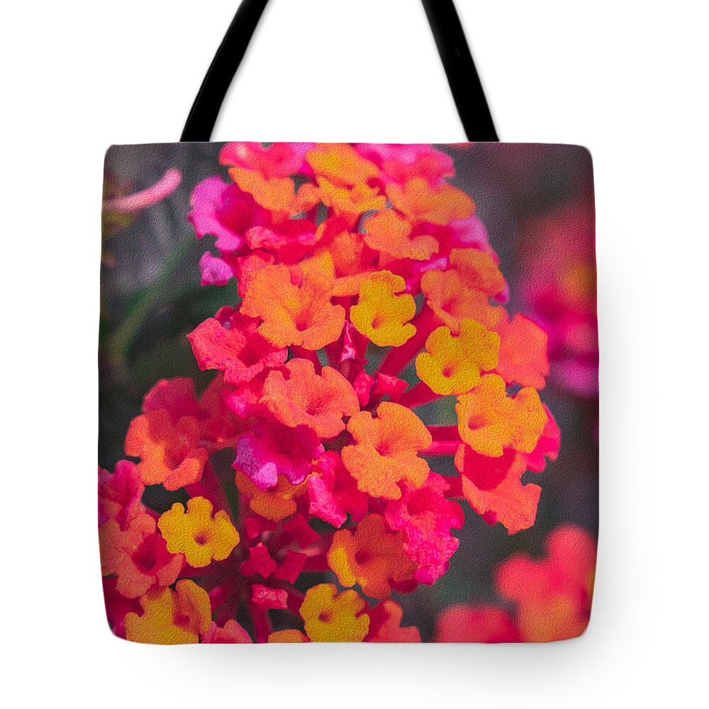 Tiny Flowers Landscape - Tote Bag