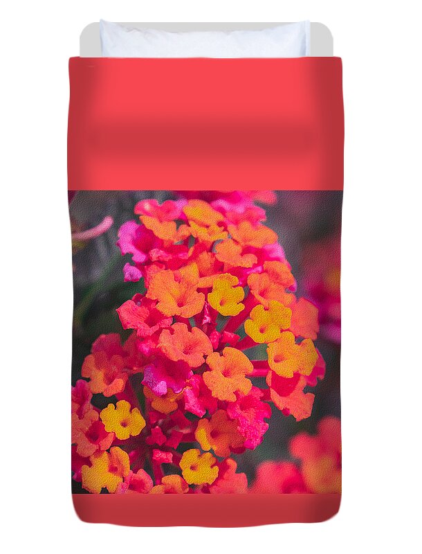 Tiny Flowers Landscape - Duvet Cover