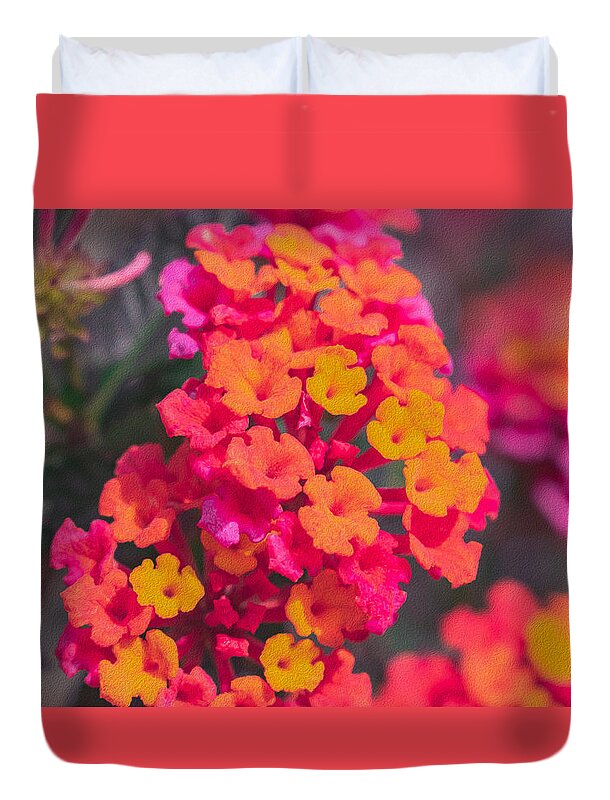 Tiny Flowers Landscape - Duvet Cover