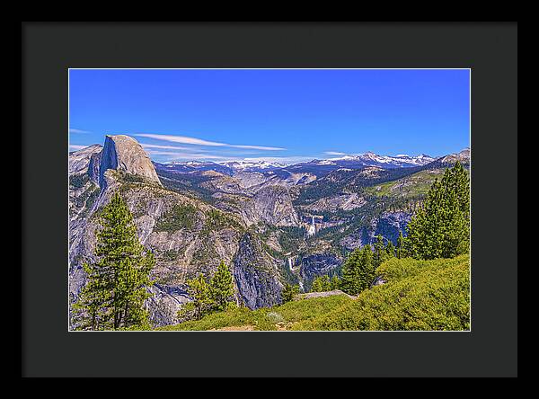 Vibrant Wonderful Landscape From Glacier Point - Framed Print