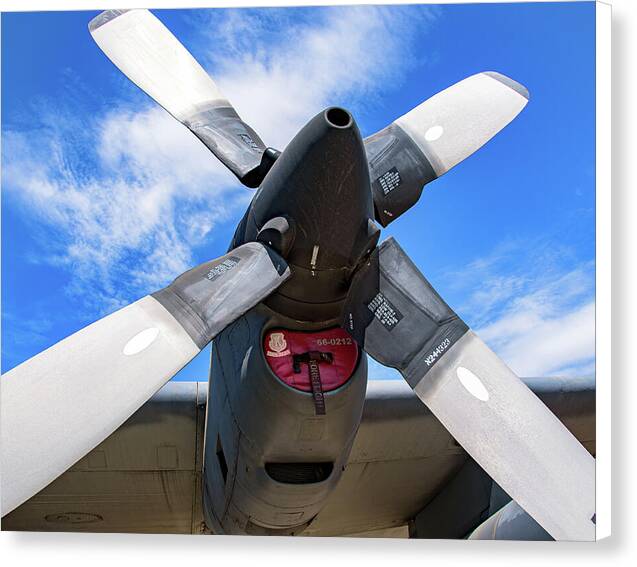 VintagePropeller Airplane Artistic Image - Canvas Print