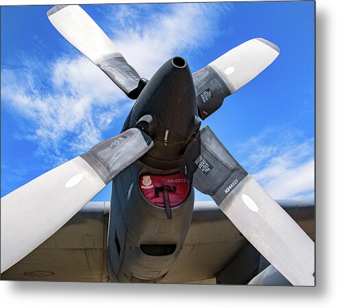 VintagePropeller Airplane Artistic Image - Metal Print