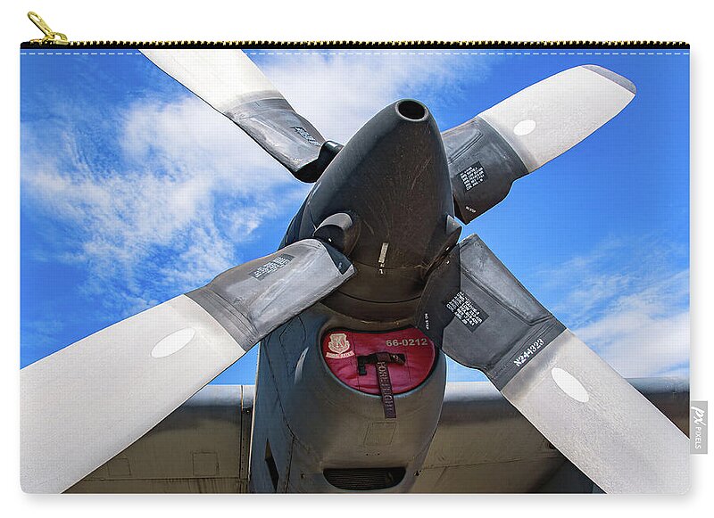 VintagePropeller Airplane Artistic Image - Zip Pouch