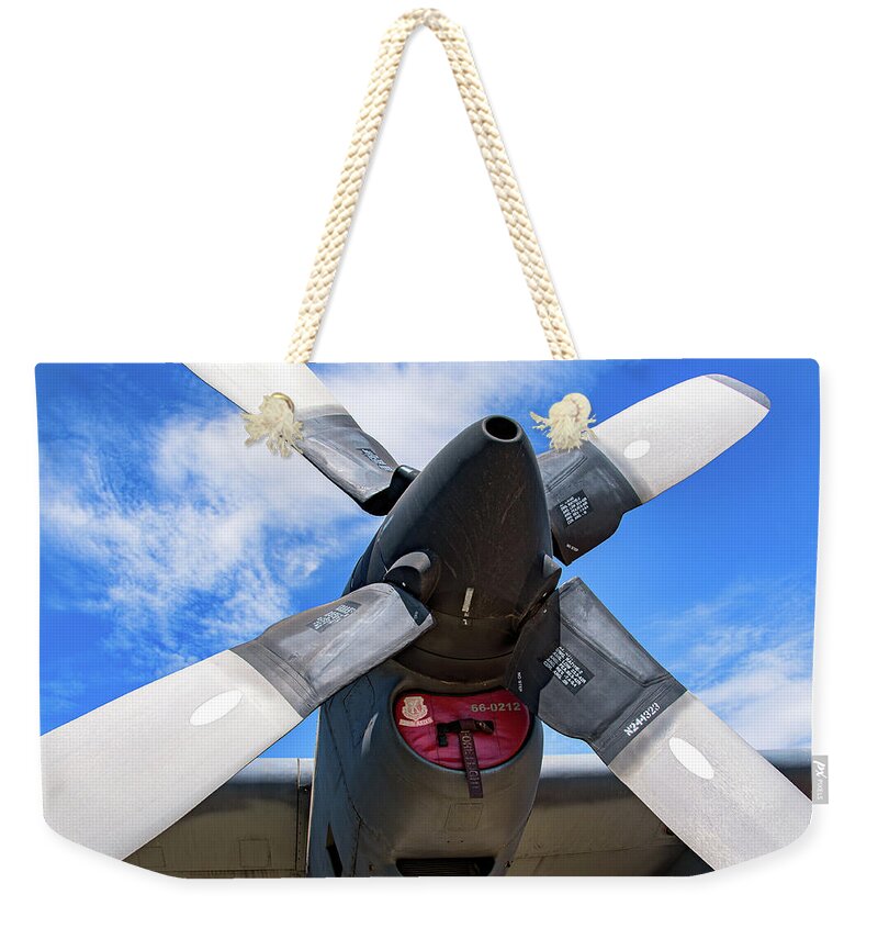 VintagePropeller Airplane Artistic Image - Weekender Tote Bag