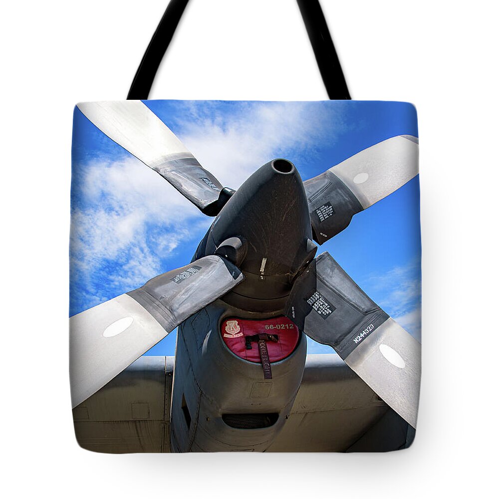 VintagePropeller Airplane Artistic Image - Tote Bag