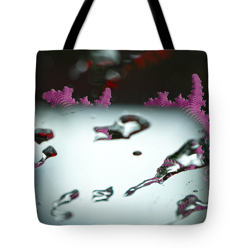 Water Drops and Pink Abstracts - Tote Bag