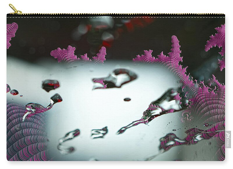 Water Drops and Pink Abstracts - Zip Pouch
