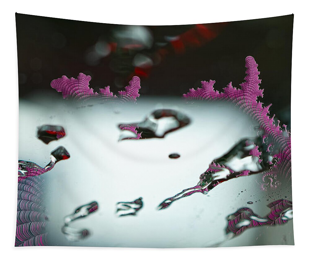 Water Drops and Pink Abstracts - Tapestry