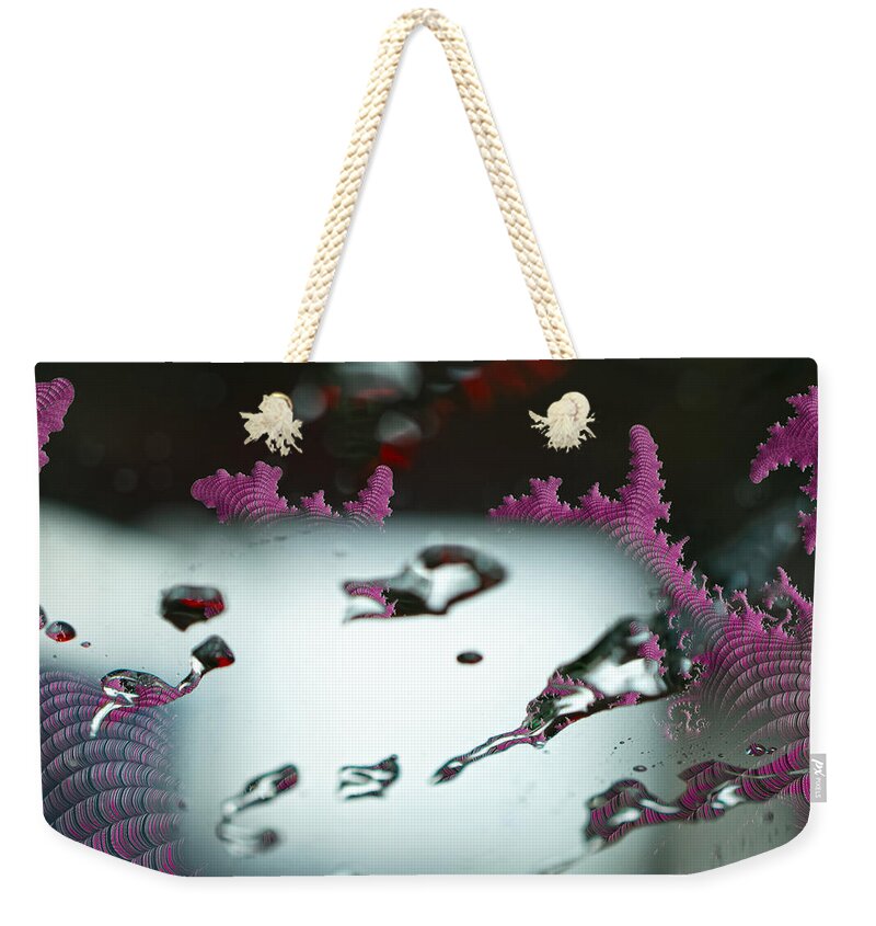 Water Drops and Pink Abstracts - Weekender Tote Bag
