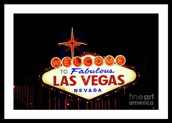 Welcome to Fabulous Las Vegas - Framed Print
