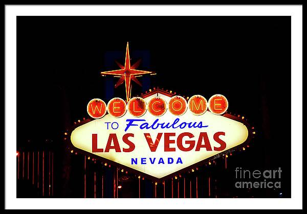 Welcome to Fabulous Las Vegas - Framed Print