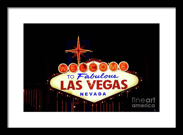 Welcome to Fabulous Las Vegas - Framed Print