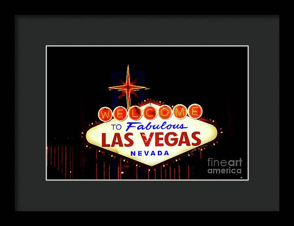 Welcome to Fabulous Las Vegas - Framed Print
