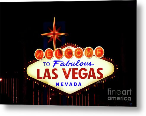 Welcome to Fabulous Las Vegas - Metal Print