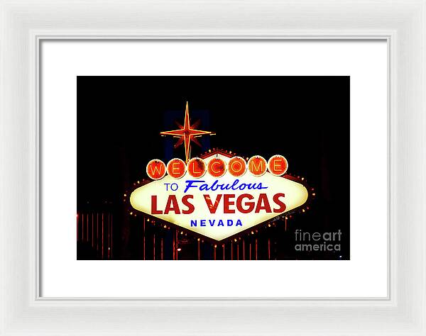 Welcome to Fabulous Las Vegas - Framed Print
