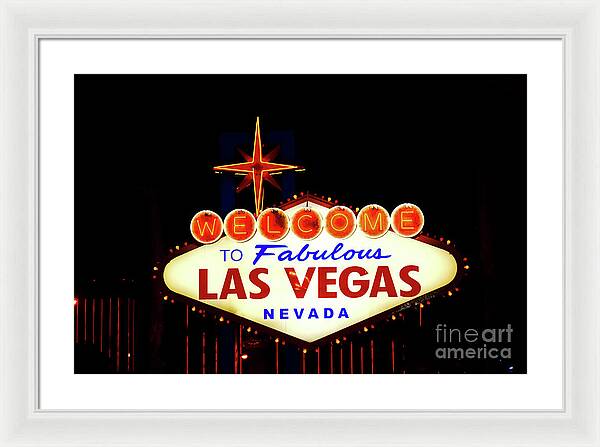 Welcome to Fabulous Las Vegas - Framed Print