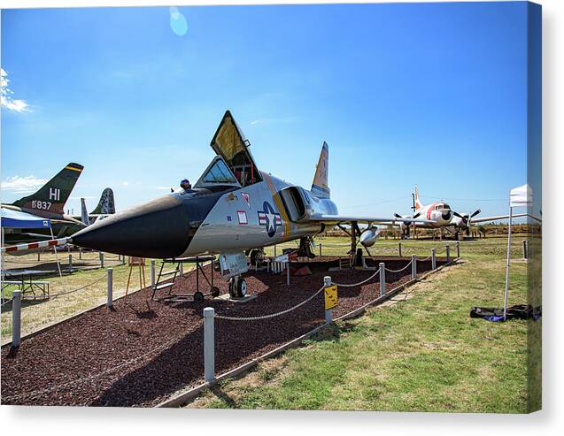 WWII Aircraft at Castle Air Force Base - Canvas Print